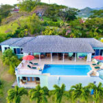 Aerial View Villa Caribella